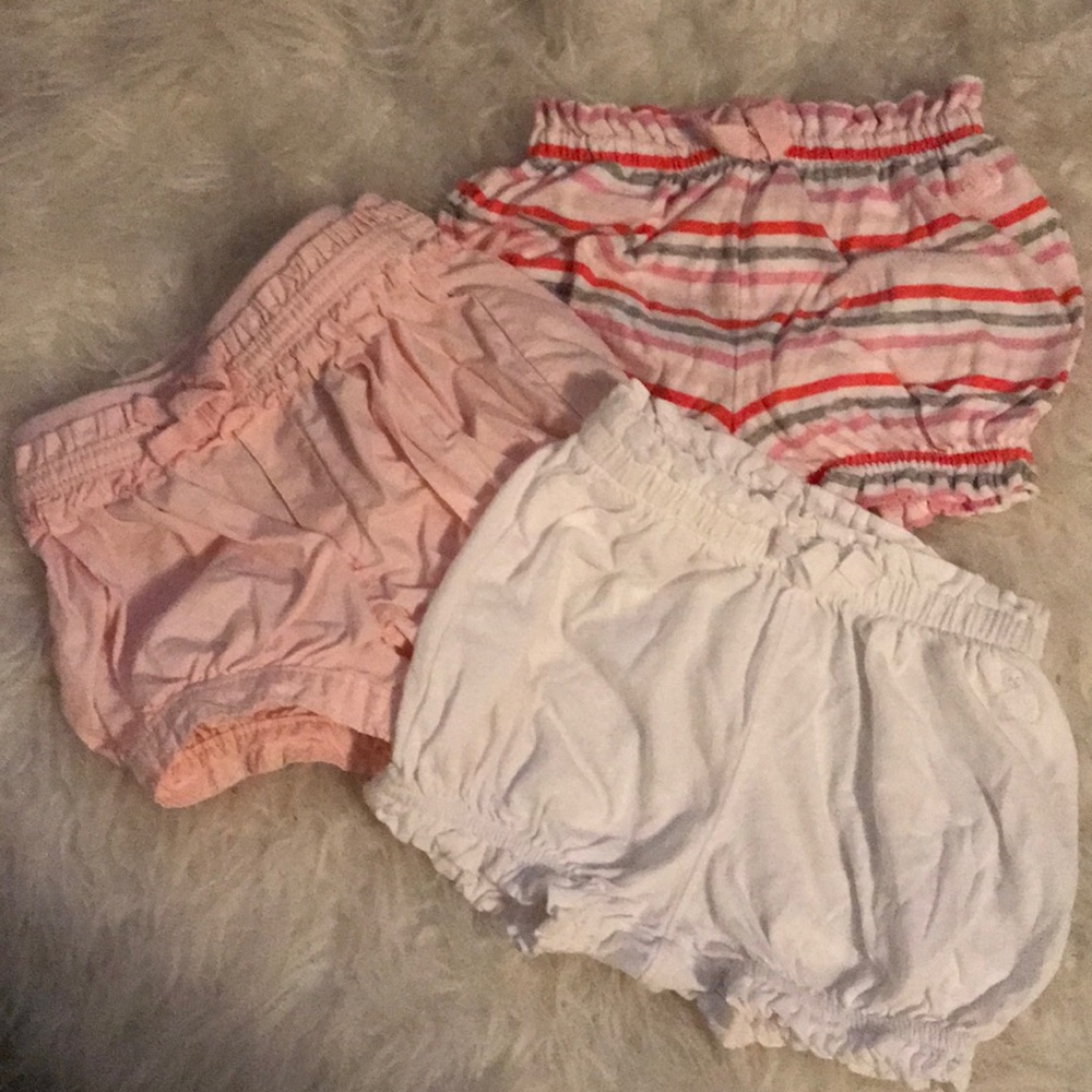 Three Baby Gap Bloomers. 6-12mo. Like New!